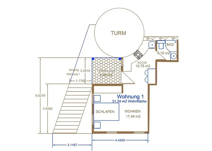 Blaue - Goldenes-haeusle